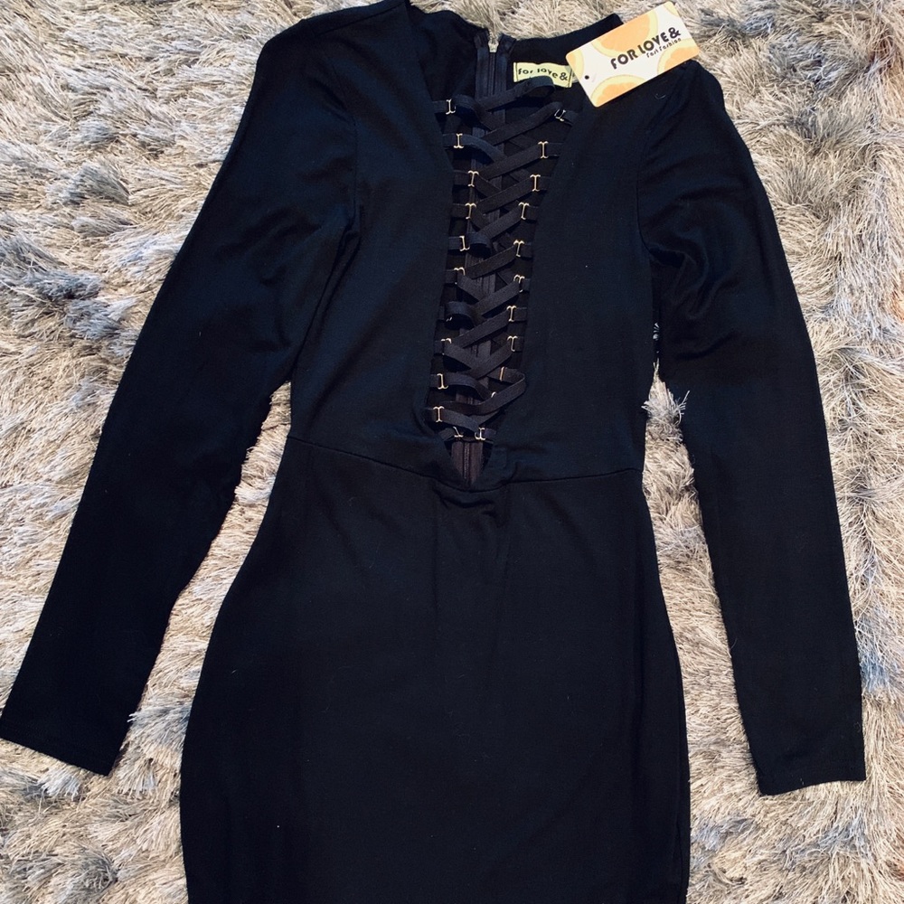 Midi black dress